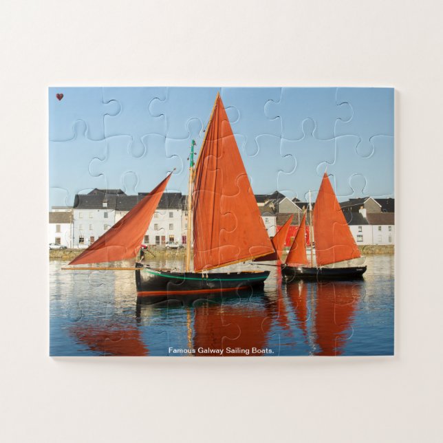 Bateaux de voile célèbres de Galway. Puzzle (Horizontal)