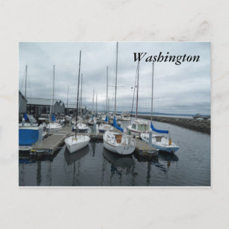 Bateaux en carte postale de l'état de Washington