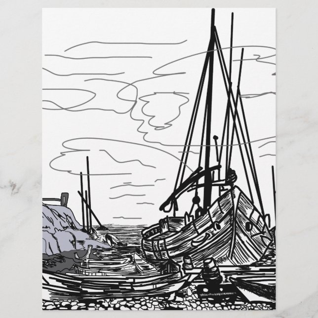 bateaux en mer (Devant)