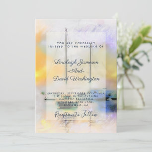 Bateaux faire-part de mariage