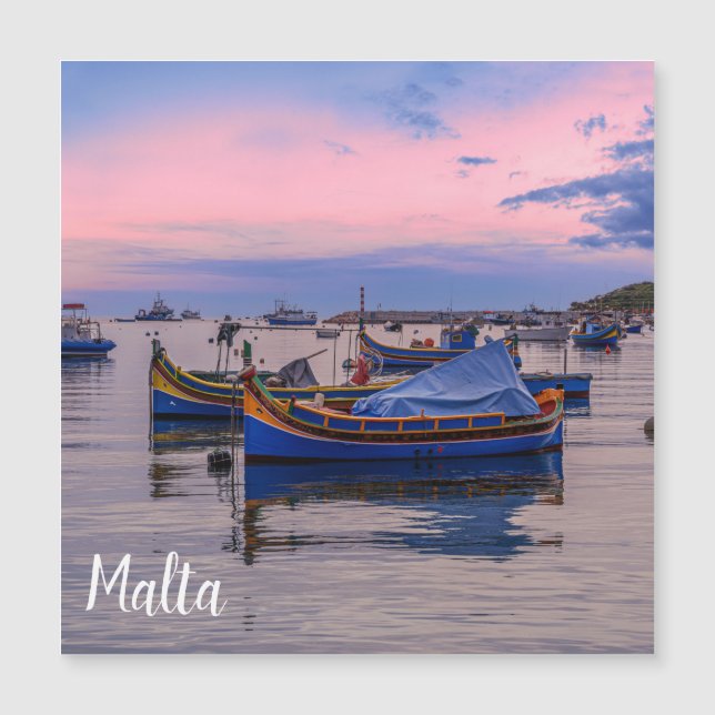Bateaux maltais traditionnels à Marsaxlokk (Devant)