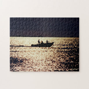 'Bateaux solitaires à Twilight' Puzzle