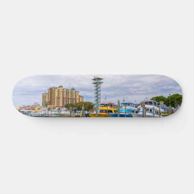 Bateaux stationnés Destin Floride Port Skateboard (Horz)