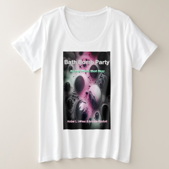 Bath Bomb Party Cover Plus Size Women's T-shirt (Design devant)