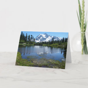 Bâti Shuksan dans la carte de note d'été, vierge