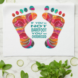 Batik aux pieds nus de serviette de pieds de plage