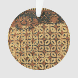 Batik Earthy Grain de Café Élégant Rustique Rugueu