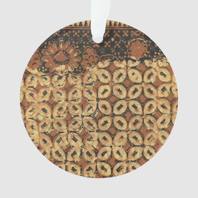 Batik Earthy Grain de Café Élégant Rustique Rugueu (devant)