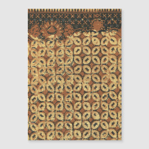 Batik Kawung vintage indonésien à motif rustique