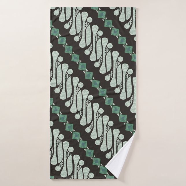 Batik Parang Yogyakarta, dans divers motifs modern (Serviette de bain)