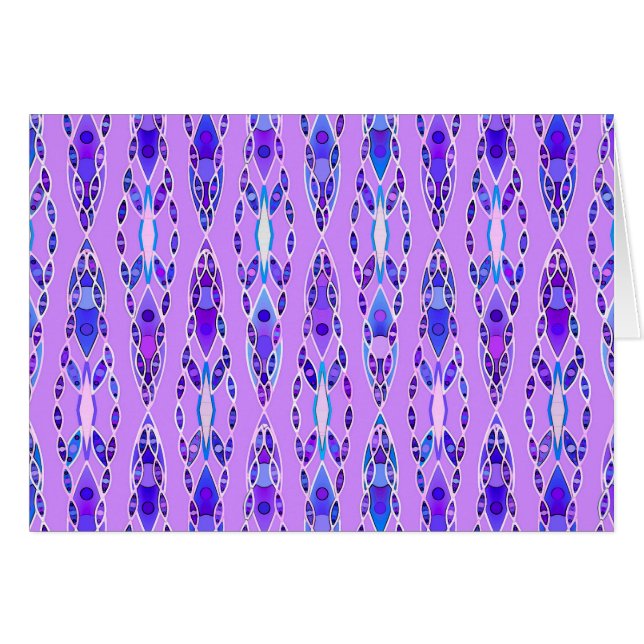 Batik tribal - Lavande, bleu et violet (Devant Horizontal)