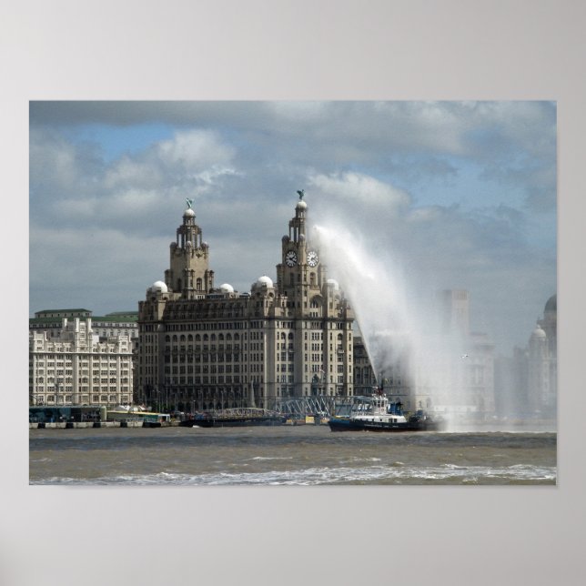 Bâtiment de foie Poster Liverpool (Devant)