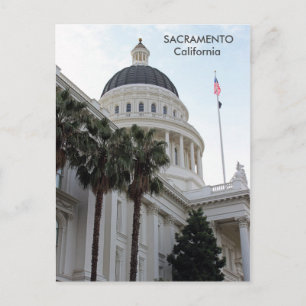 Bâtiment du Capitole de Sacramento sur carte posta
