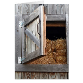 Bâtiment en bois Hayloft Porte ouverte