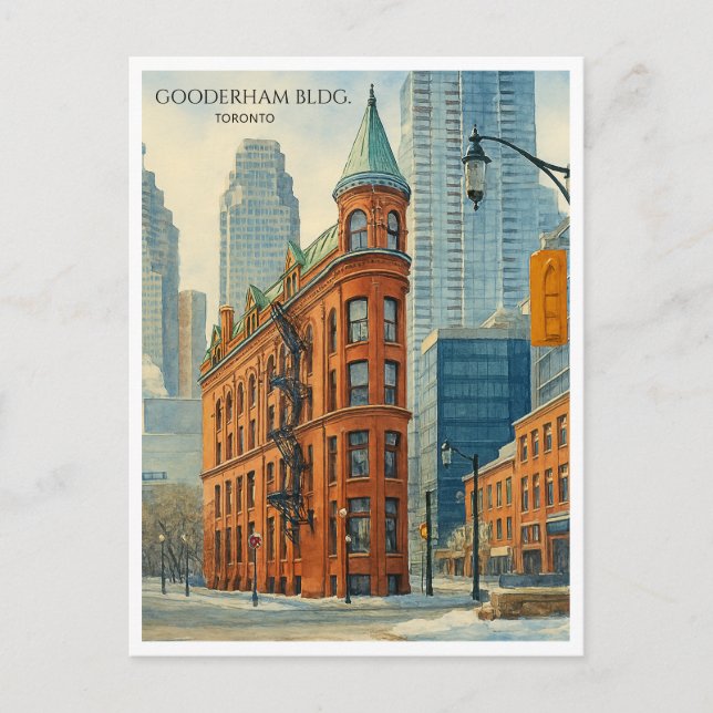 Bâtiment Gooderham Toronto Flatiron Carte postale  (Devant)