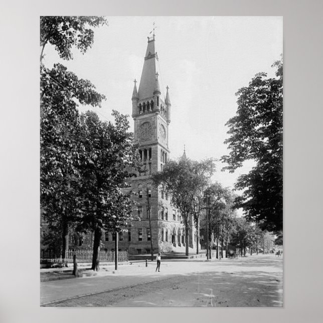 Bâtiment municipal Scranton Pa. Affiche (Devant)