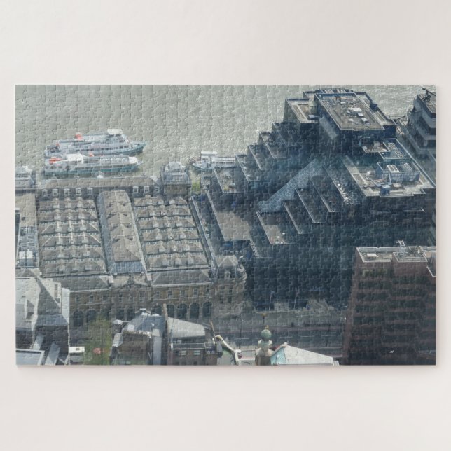 Bâtiment Près De Thames London Jigsaw Puzzle (Horizontal)
