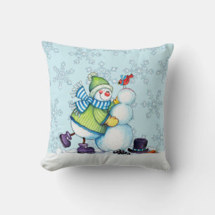 Bâtiment Snowman - Coussin