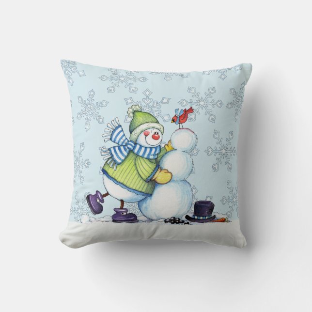 Bâtiment Snowman - Coussin (Recto)