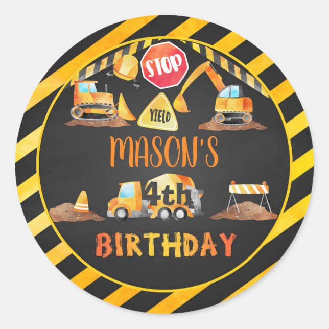 Bâtiment Sticker Anniversaire - BL personnalisé (Devant)