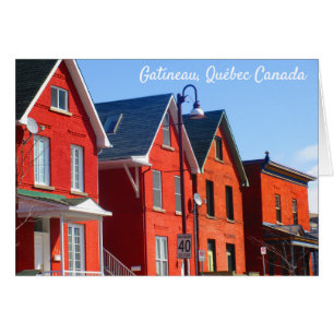 Bâtiments en briques rouges Lampe de rue Gatineau 