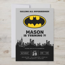 Batman - Gotham City | Invitation d'anniversaire