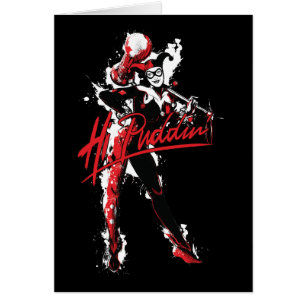 Batman   Harley Quinn "Hi Puddin'' Ink Art