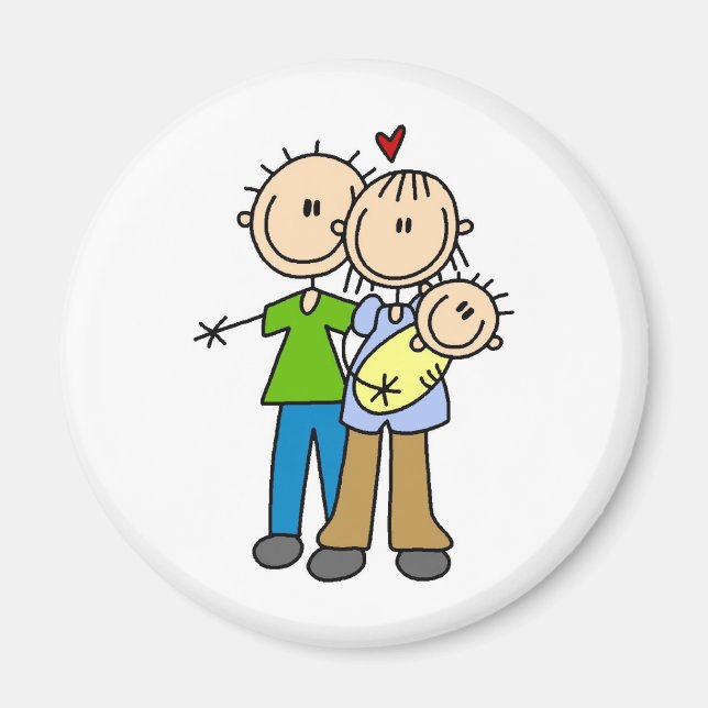 Bâton bébé nouveau-né - Magnet (Devant)
