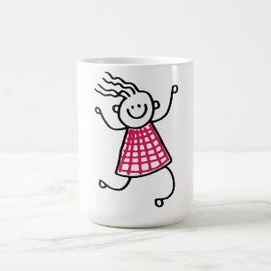 Bâton de danse Femme café Mug