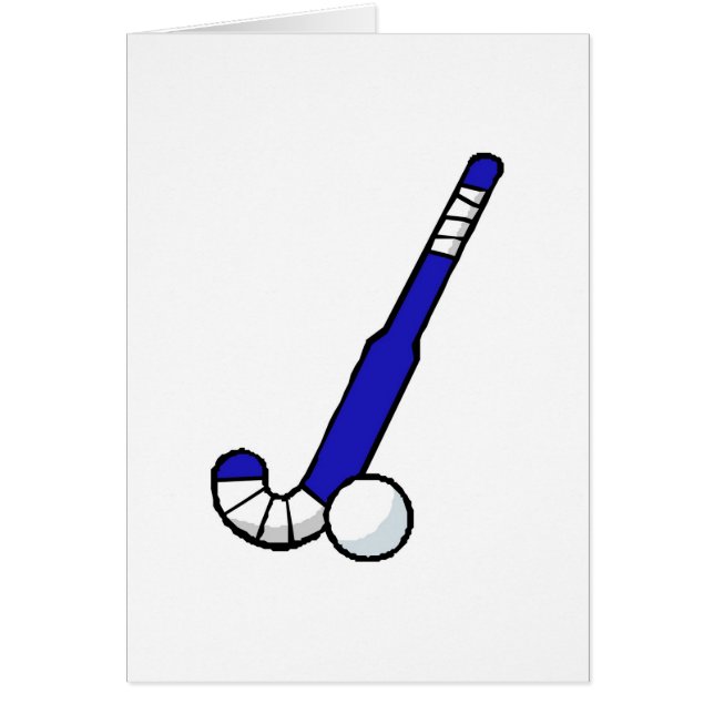Bâton de hockey bleu de champ (Devant)