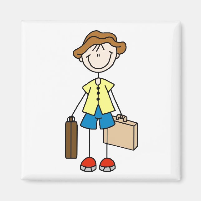 Bâton de vacances avec aimant à bagages (Devant)