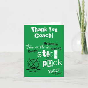 Bâton d'entraîneur de hockey Merci et temps de cha