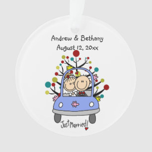 Bâton Figure Mariage Couple Chat Acrylique Ornemen