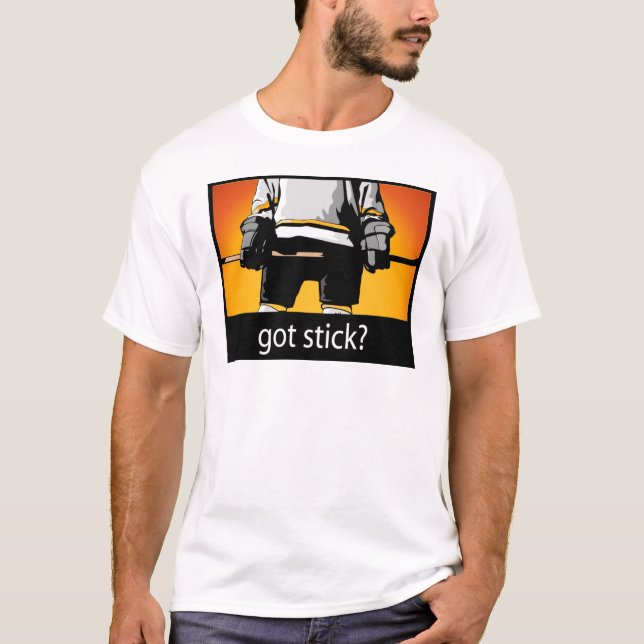Bâton obtenu ? T-shirt d'hockey (Devant)