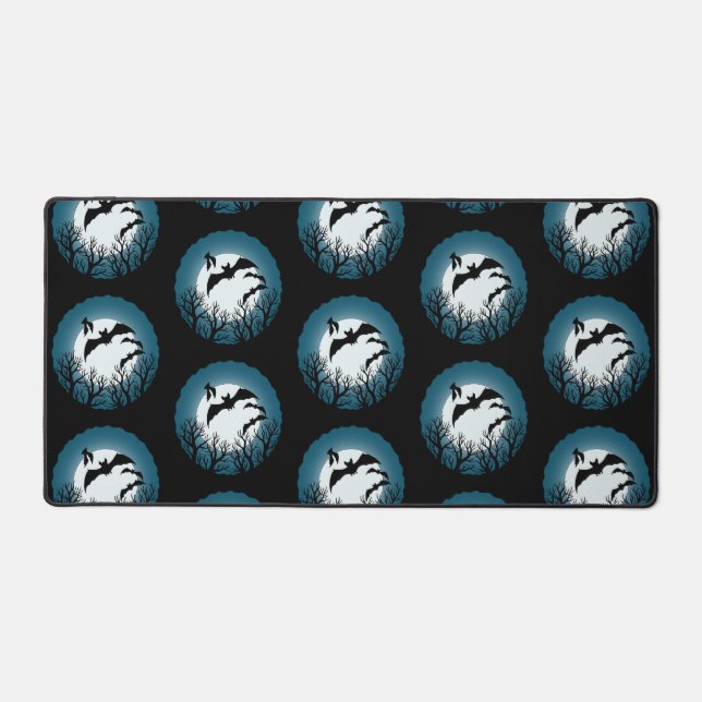 Bats and Trees Against the Moon (Recto)