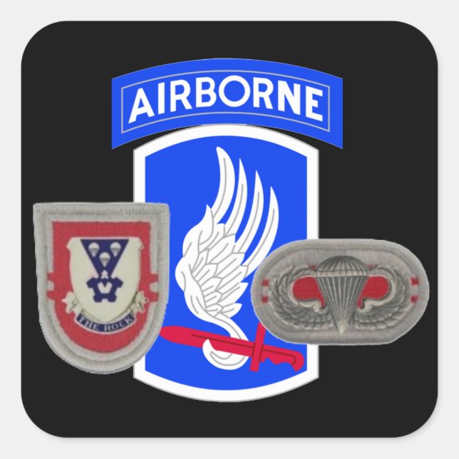 BATTALION 2D INFANTERIE 503D 173E STICKERS AÉROBOR (Devant)