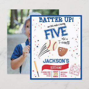 Batte Up Rookie Baseball Budget Photo Anniversaire