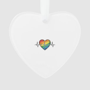 Battement de coeur arc-en-ciel Gravure vintage Des