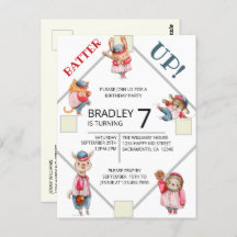 Batter Up! Invitation pour l'anniversaire des garç