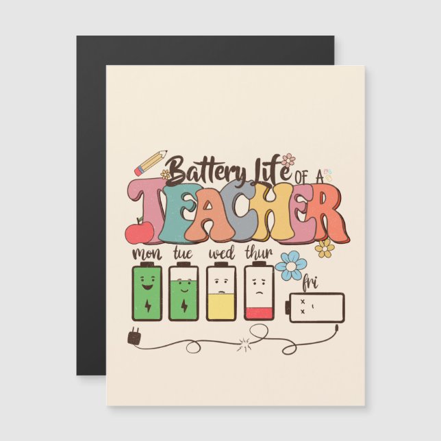 Batterie à vie de l'enseignant (Devant / Derrière)