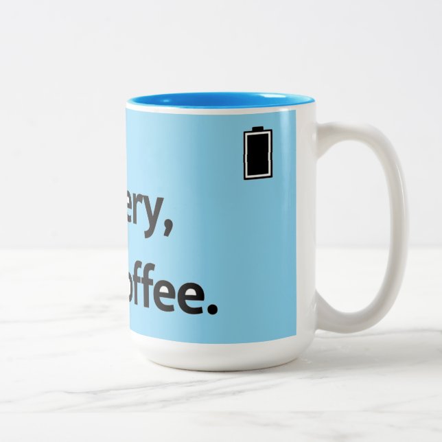 Batterie basse amusante Mug de café (Droit)