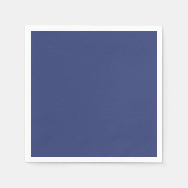 Batterie classique : serviettes en papier bleu ric (Devant)