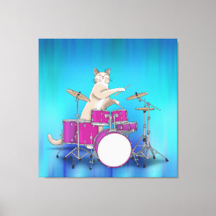 Batterie de jeu de chats - Toile Bleue Emballée