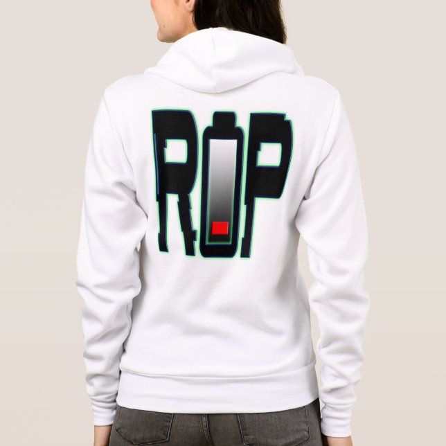 Batterie RIP Sweat - shirt à capuche Bella+Canvas  (Dos)