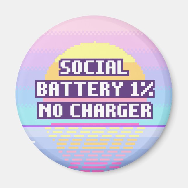 Batterie sociale 1%, pas de chargeur Pixel Magnet (Devant)