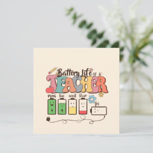Batterie vie d'un enseignant - Éducateur relatif