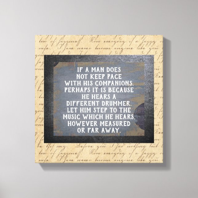 Batteur Différent — Impression d'art en toile (Recto)