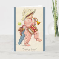 Batteur Jouer avec la carte de jouets de Noël