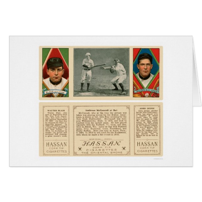 Batting Against Yankees Baseball 1912 (Devant horizontal)