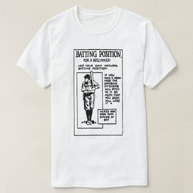 Batting Position T-Shirt (Design devant)